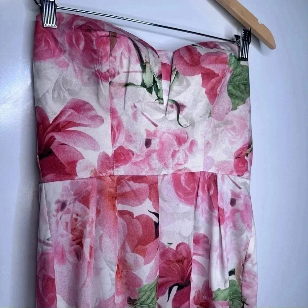 Shakuhachi REVOLVE Strapless Midsummer Nights Floral Jumpsuit Size XS - Picture 4 of 11